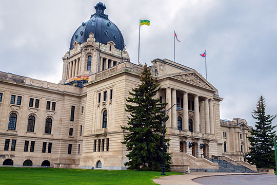Palais législatif de la Saskatchewan.