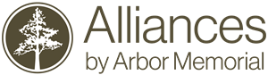 Logo: Alliances by Arbor Memorial. Logo: Alliances by Arbor Memorial.