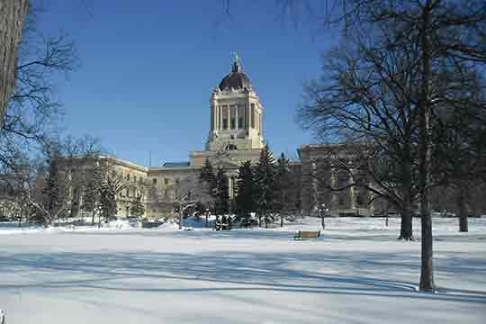 Le Palais législatif du Manitoba.