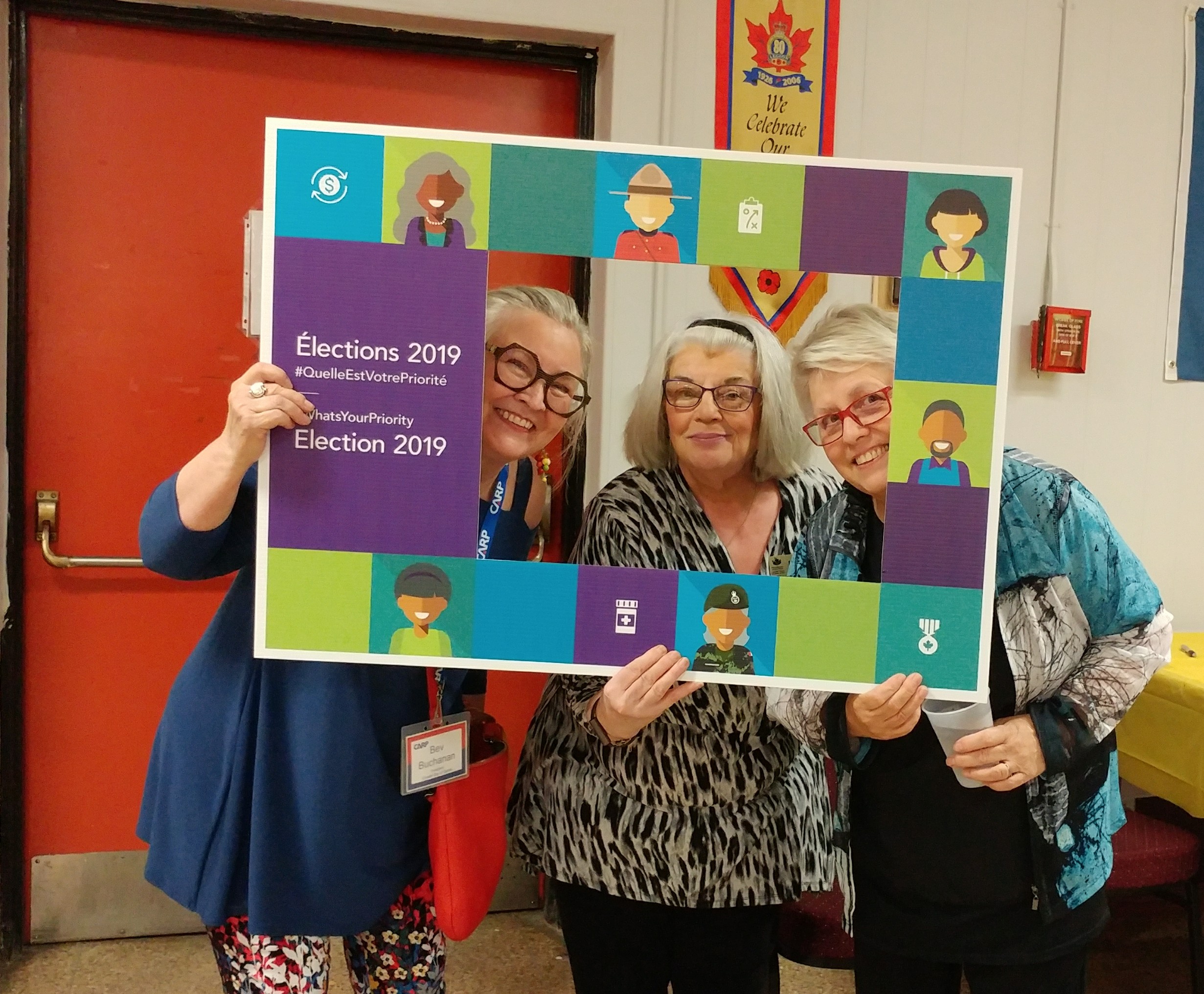 Volunteers at Quinte Branch’s first ever election activity in Belleville, Ont. Volunteers at Quinte Branch’s first ever election activity in Belleville, Ont.