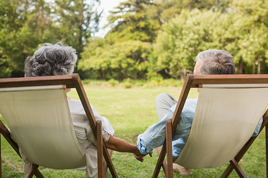 Un heureux couple, tous deux membres de Retraités fédéraux.