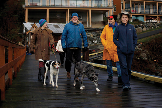 À partir de la gauche : Marisa Collins, John Boquist, Frank Antonsen et Adrienne Booth.