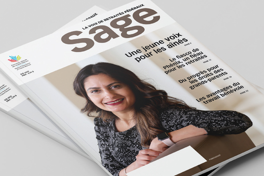 Nouvelle conception graphique pour le magazine Sage. 