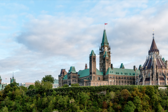 Colline du Parlement à Ottawa.