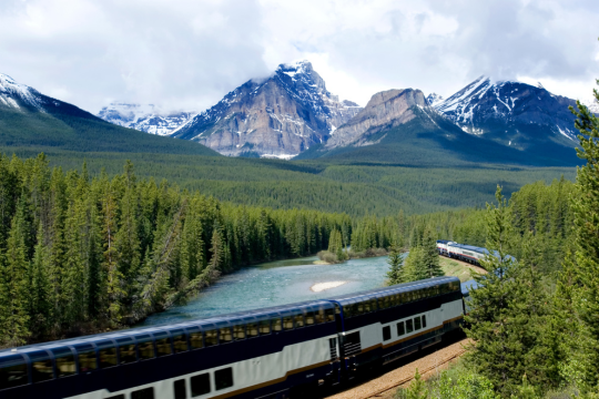The Rocky Mountaineer.