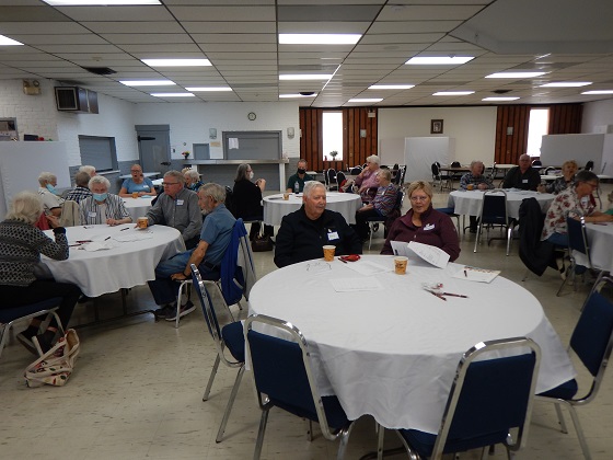 Members waiting for meeting to begin