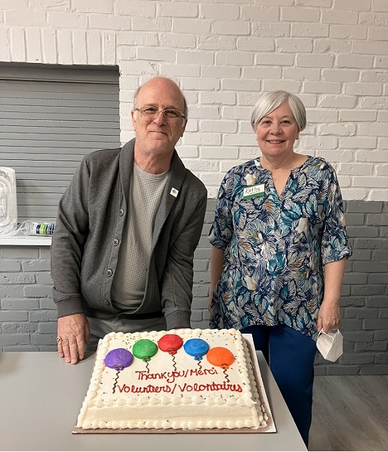 a cake especially made for our volunteers