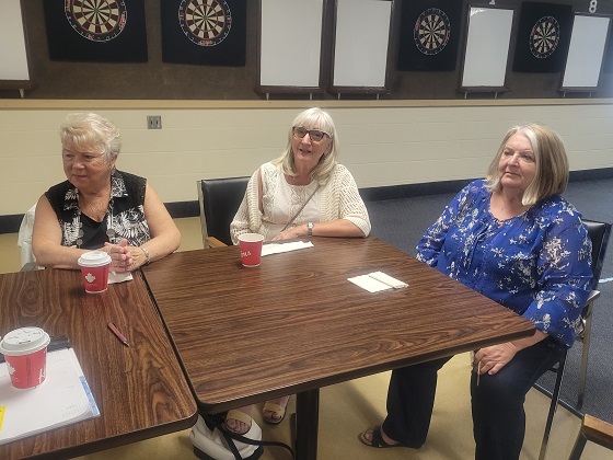 Joanne Chenard, Dianne Michals, Secretary and Jackie Akeson