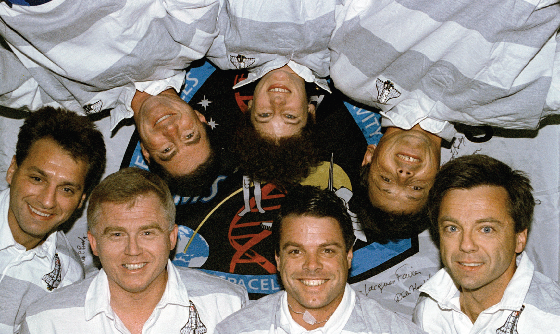 Crew members of the 1996 Space Shuttle Mission STS-78.