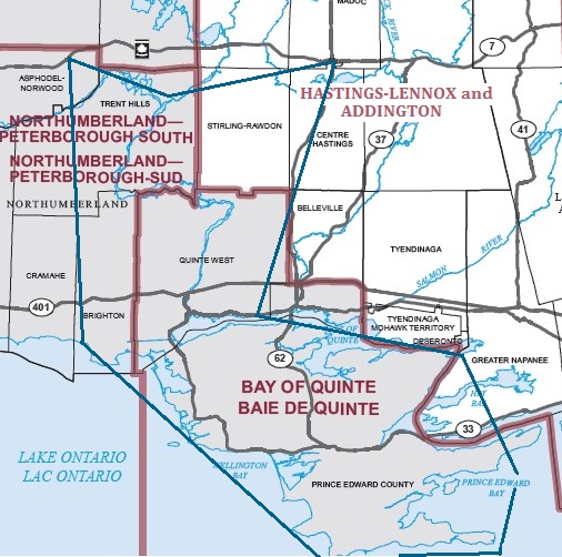 Branch Federal Ridings Map