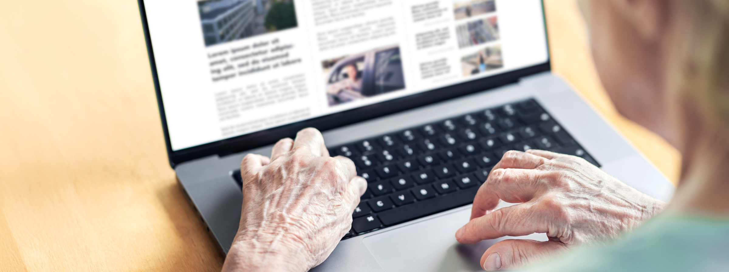woman using laptop