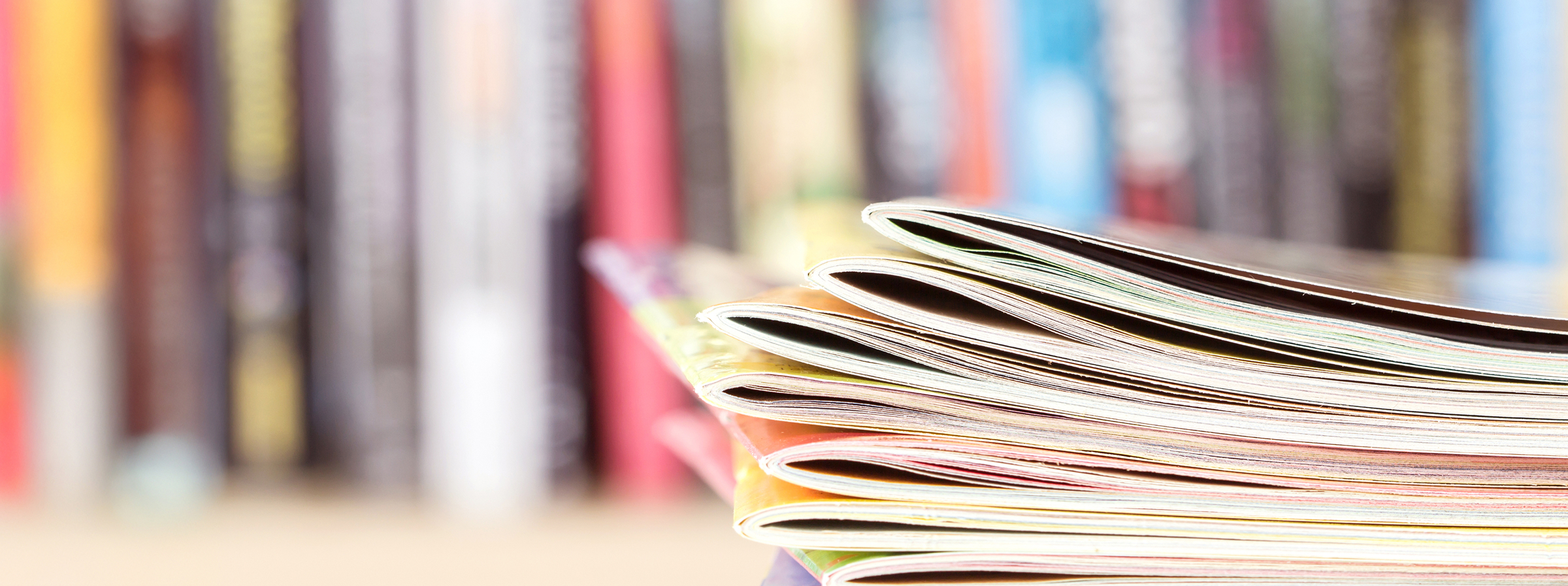 Pile of magazines