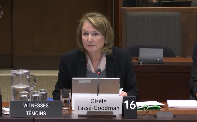 Gisèle Tassé-Goodman, qui est la présidente du conseil d’administration de Retraités fédéraux, a comparu devant le Comité permanent de la condition féminine de la Chambre des communes.